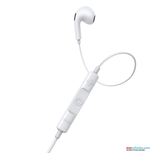 Baseus Encok 3.5mm lateral in-ear Wired Earphone H17 White